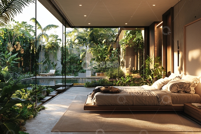 高清大图下载【趣麦麦图】现代简约卧室设计40