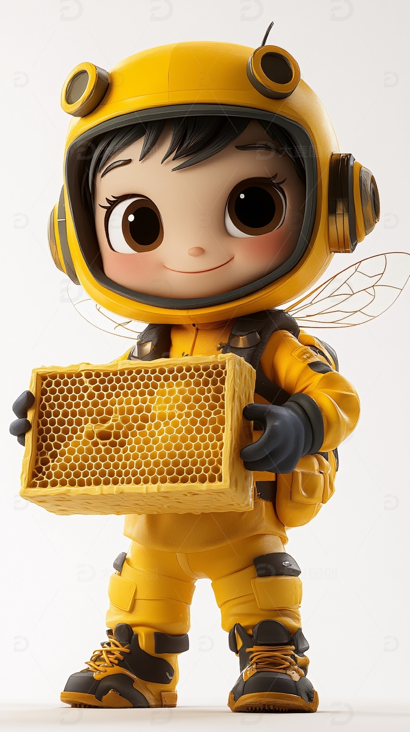 卡通小蜜蜂女孩