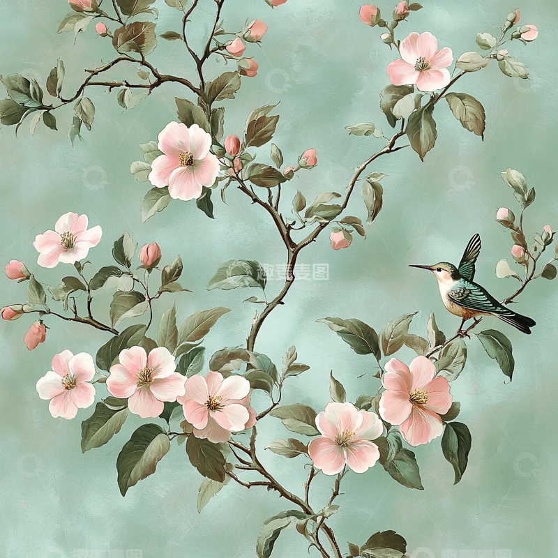 高清大图下载【趣麦麦图】水墨花鸟画