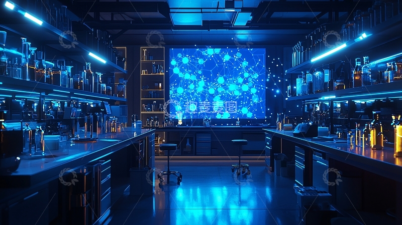 高清大图下载【趣麦麦图】蓝光科技感酒吧