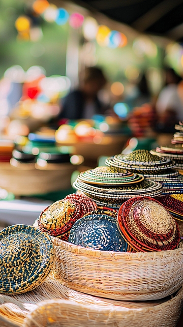 多彩手工陶瓷碗碟集市