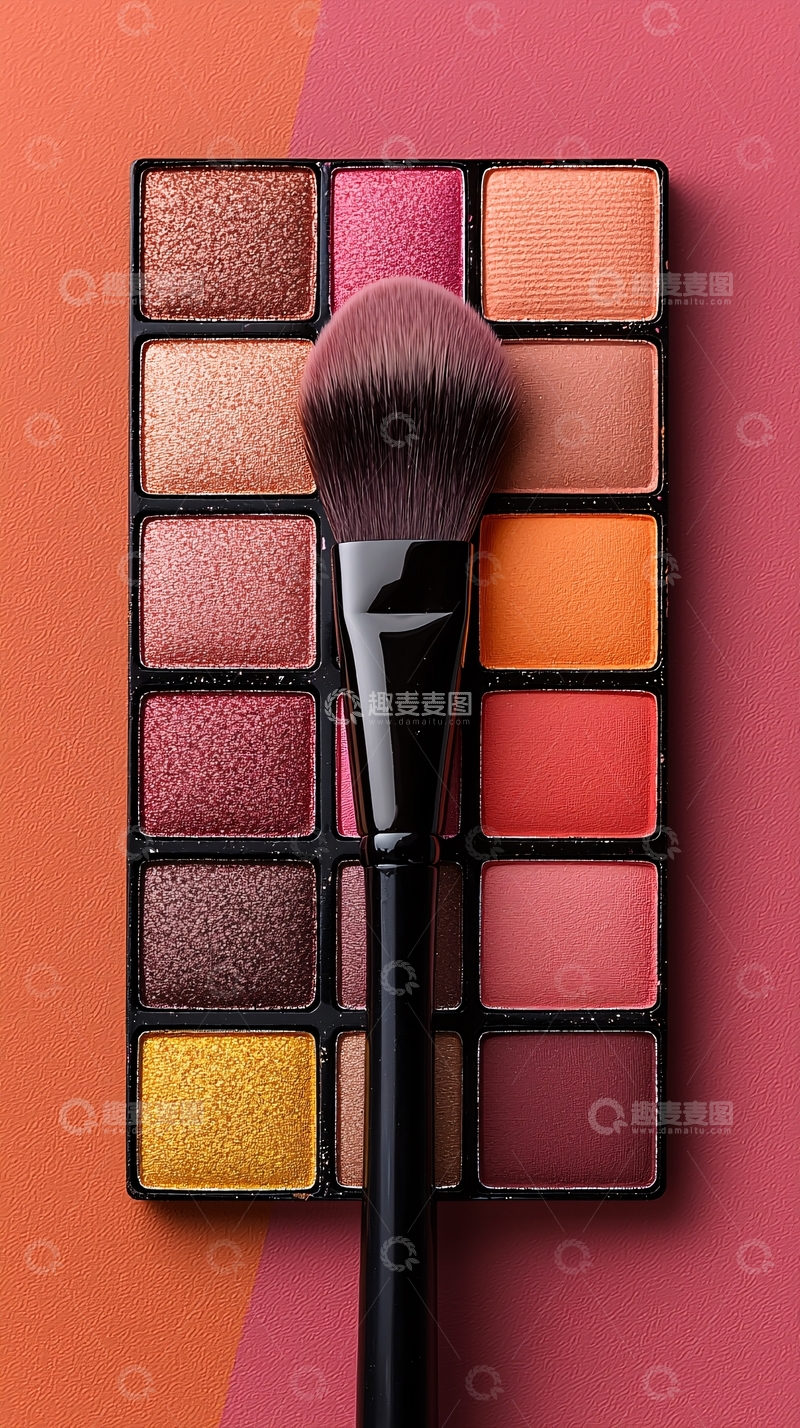 高清大图下载【趣麦麦图】-色彩丰富的眼影盘