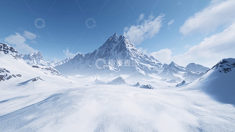 高清大图下载【趣麦麦图】雪山冰川高清风景图