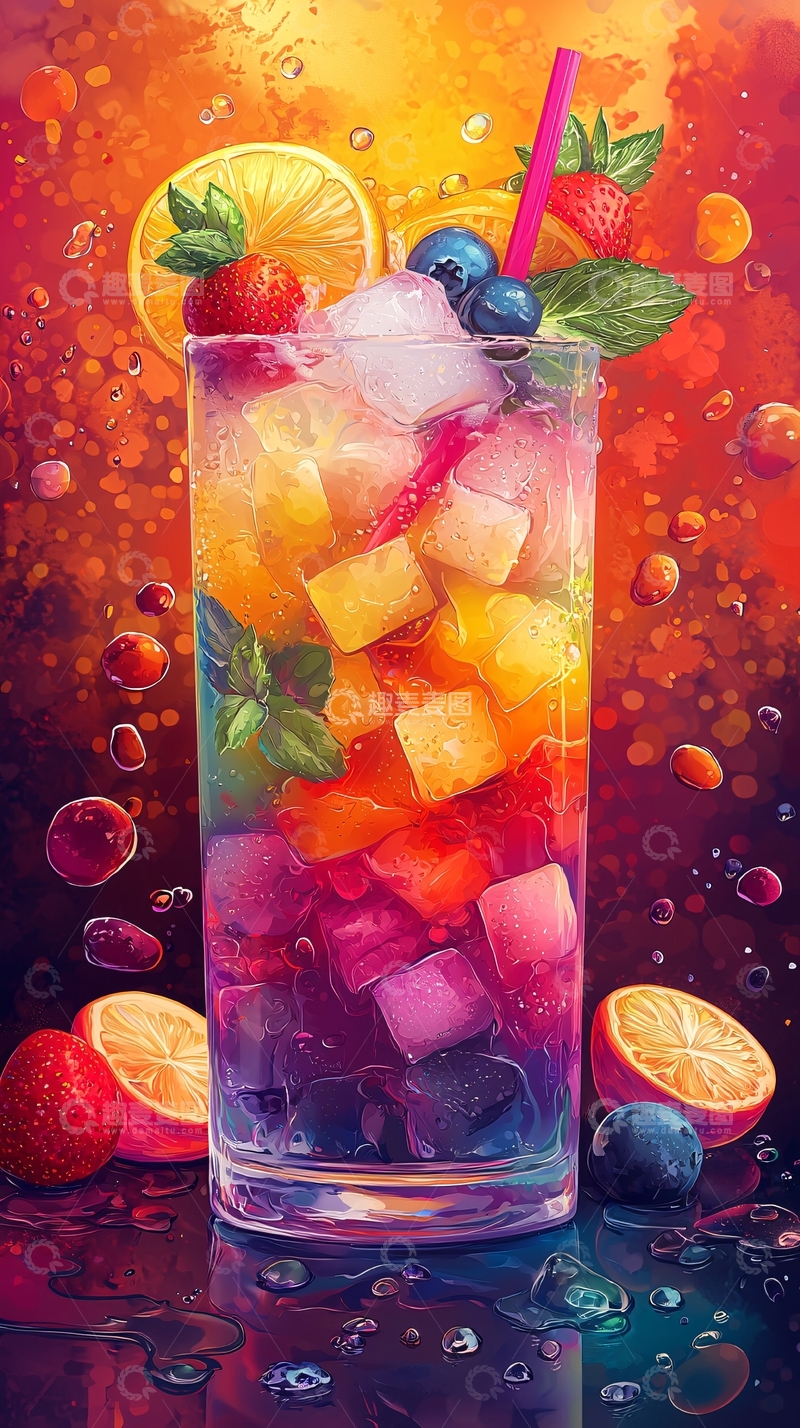 高清大图下载【趣麦麦图】水果饮料