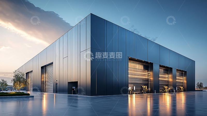 高清大图下载【趣麦麦图】现代化大型工业厂房