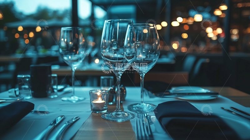 高清大图下载【趣麦麦图】餐厅就餐场景