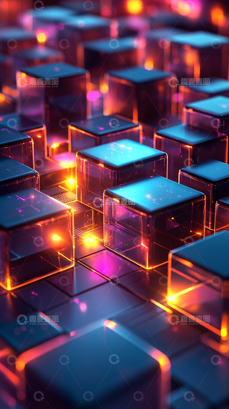 高清大图下载【趣麦麦图】光影魔方