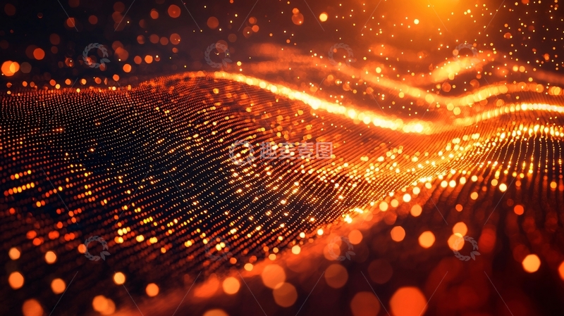 高清大图下载【趣麦麦图】抽象光效粒子背景