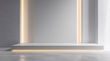 极简风格产品展示台