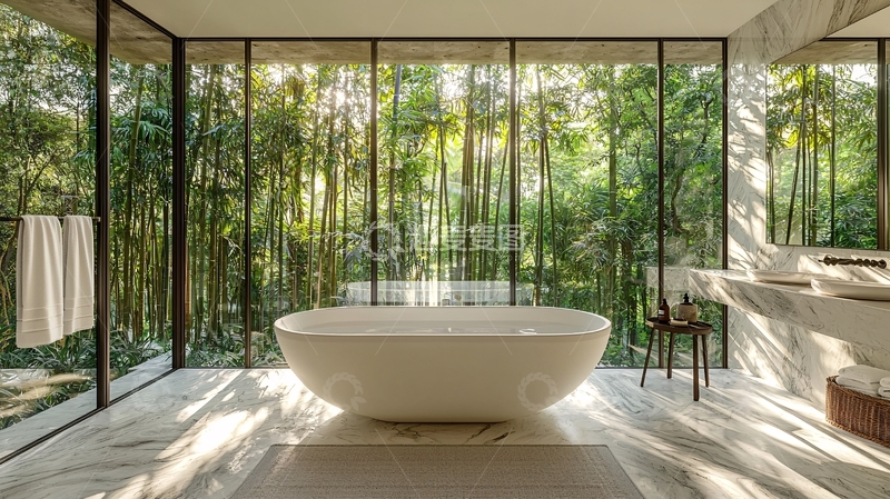 高清大图下载【趣麦麦图】极简风格独立浴缸