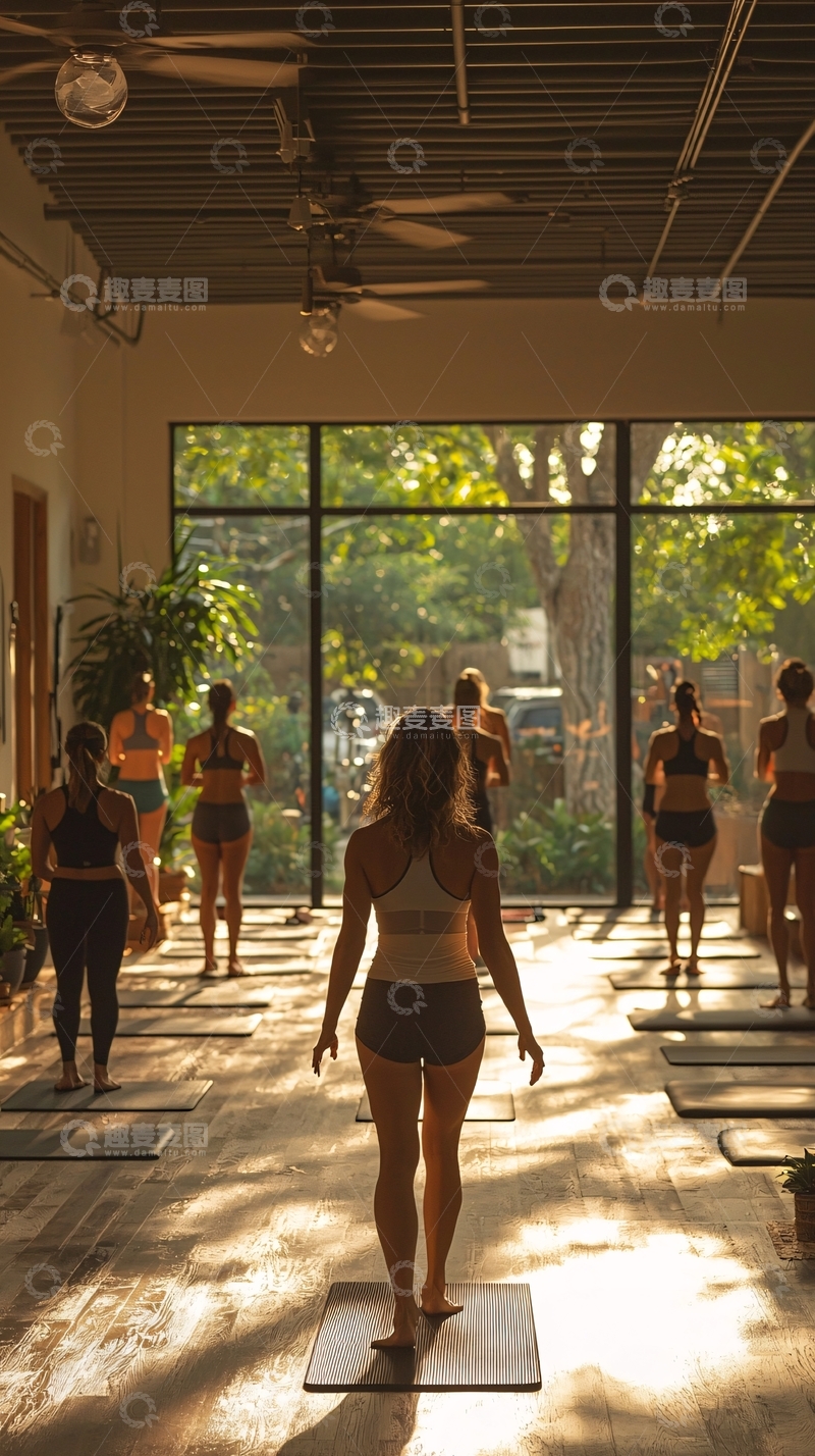 高清大图下载【趣麦麦图】瑜伽课程