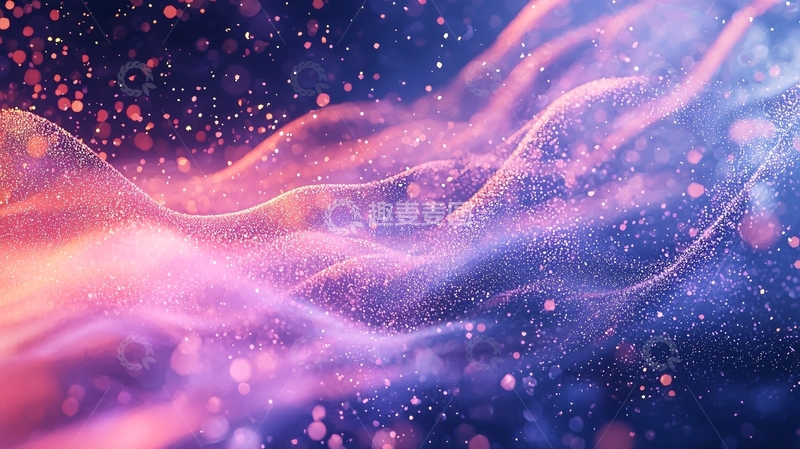 高清大图下载【趣麦麦图】梦幻般的光线粒子流