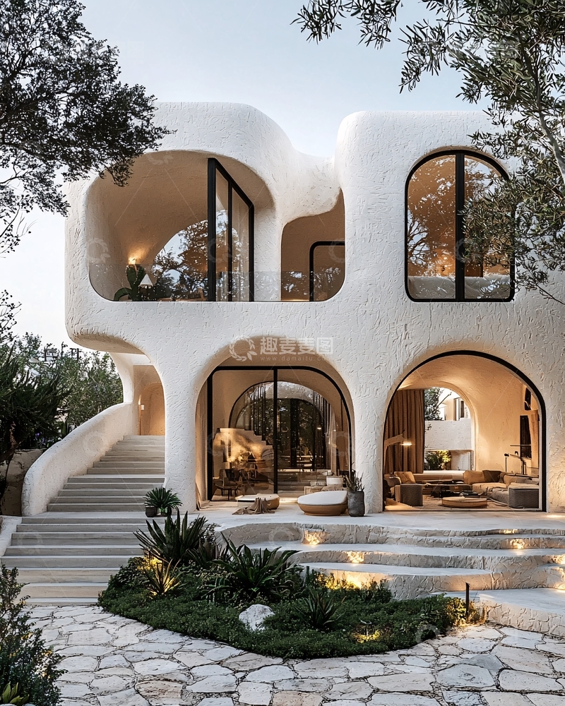 高清大图下载【趣麦麦图】有机建筑外观