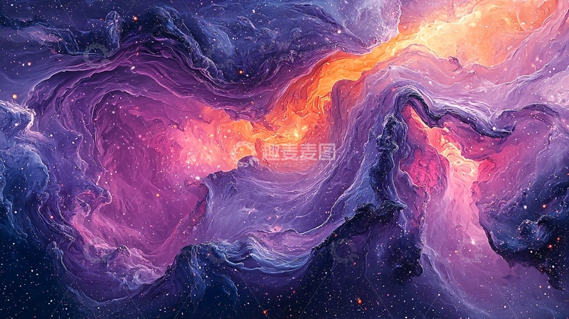 高清大图下载【趣麦麦图】抽象宇宙星云