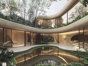 现代简约庭院别墅