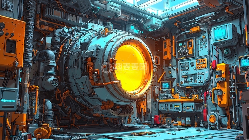 高清大图下载【趣麦麦图】未来科技感熔炉