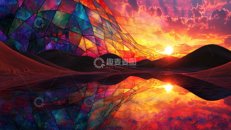 高清大图下载【趣麦麦图】彩色玻璃窗