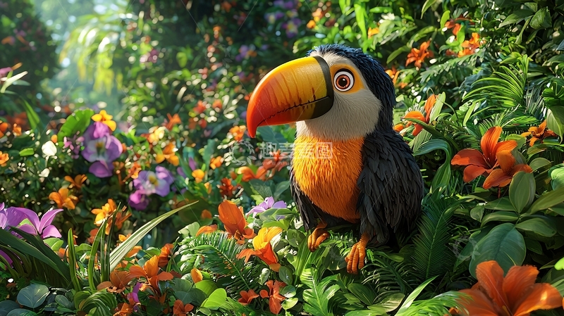 高清大图下载【趣麦麦图】彩虹金刚鹦鹉
