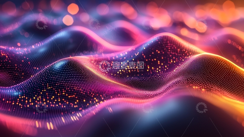 高清大图下载【趣麦麦图】抽象波浪背景2