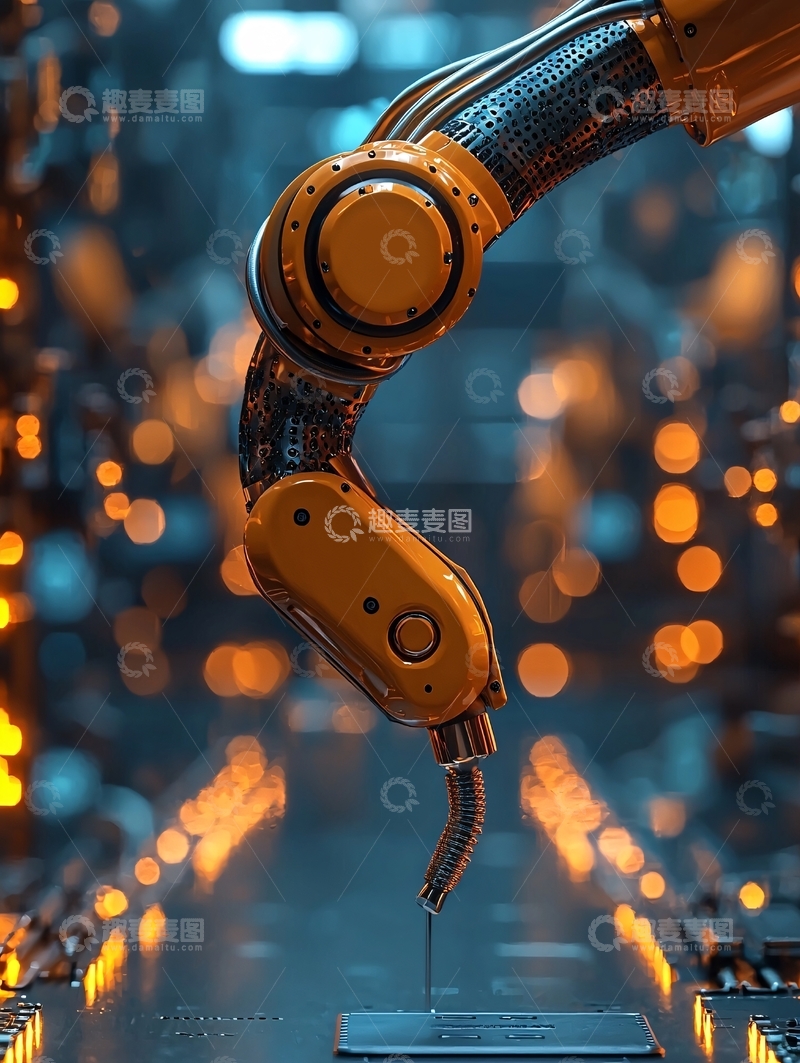 高清大图下载【趣麦麦图】工业机器人手臂5
