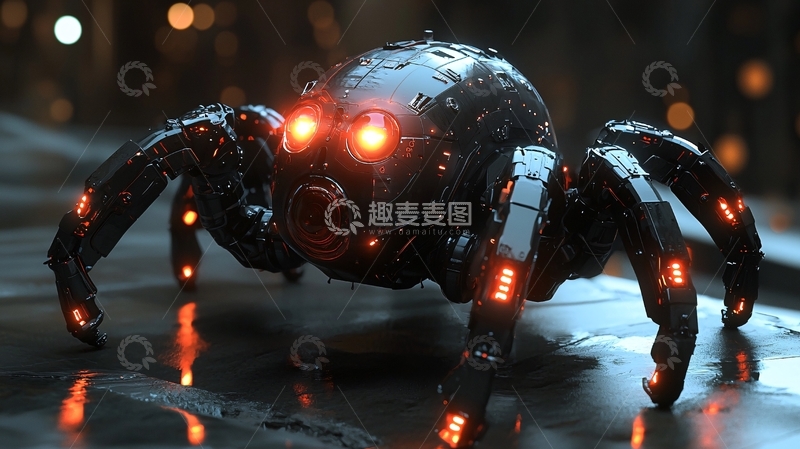 高清大图下载【趣麦麦图】机械蜘蛛