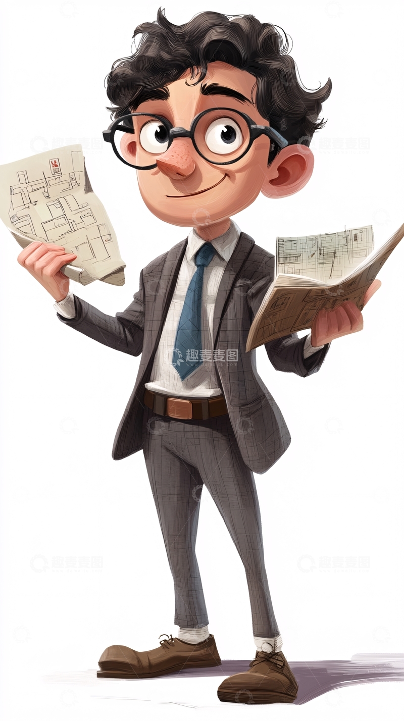 高清大图下载【趣麦麦图】卡通人物40