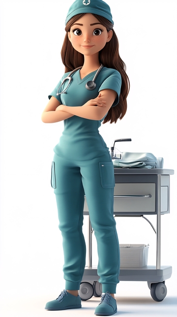 卡通护士