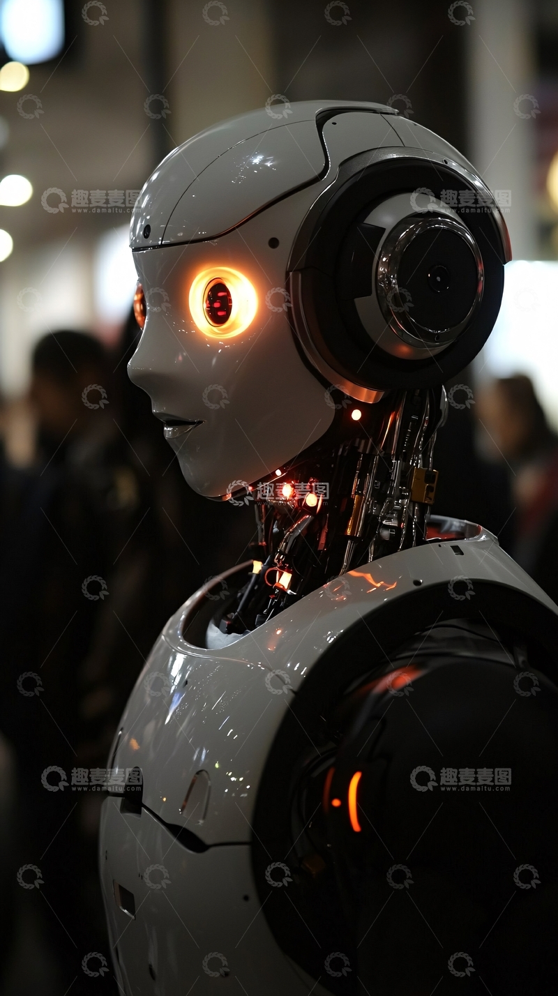 高清大图下载【趣麦麦图】未来感机器人