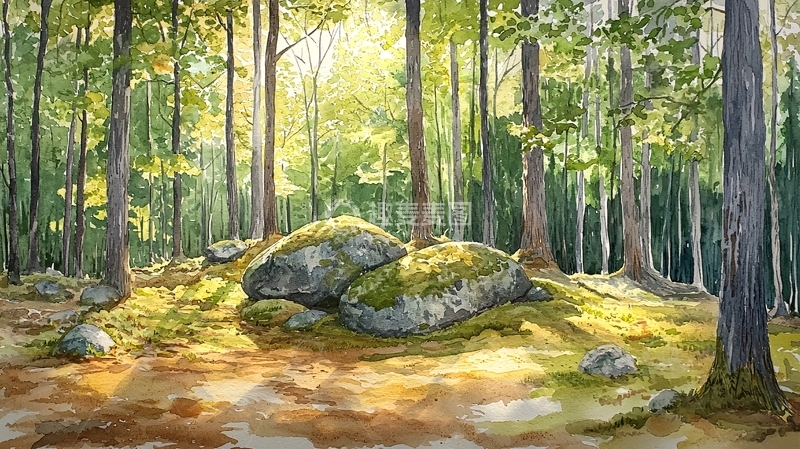 高清大图下载【趣麦麦图】阳光森林