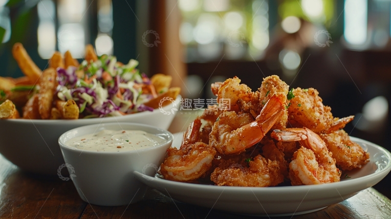 高清大图下载【趣麦麦图】炸虾