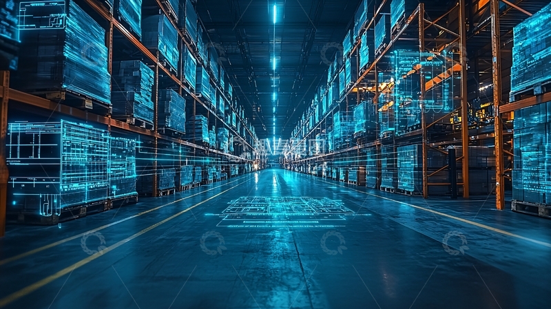 高清大图下载【趣麦麦图】仓库未来科技感场景