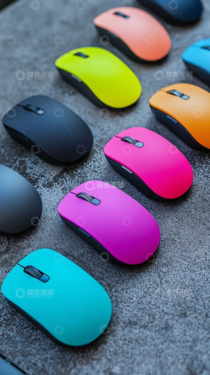 高清大图下载【趣麦麦图】彩色无线鼠标
