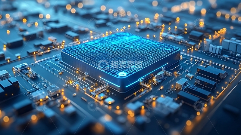 高清大图下载【趣麦麦图】中央处理器电路板特写