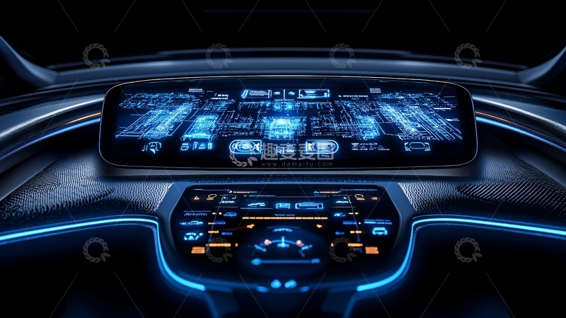 高清大图下载【趣麦麦图】未来汽车内饰