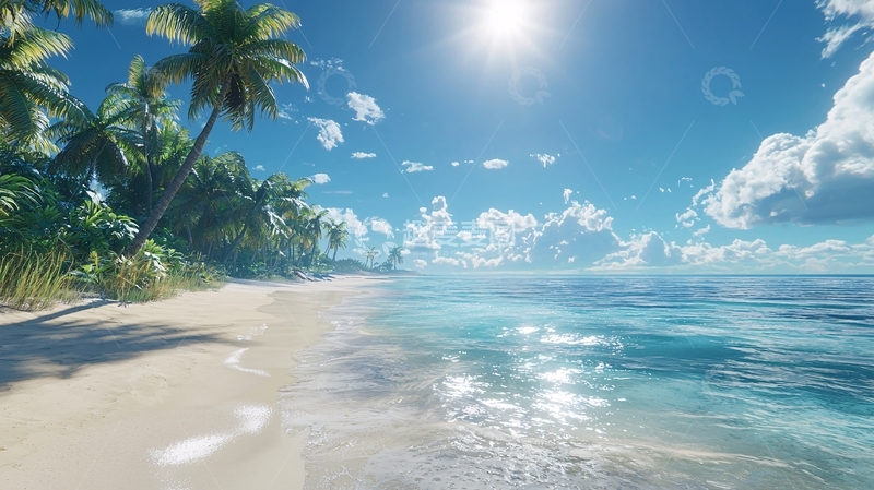高清大图下载【趣麦麦图】热带海滩