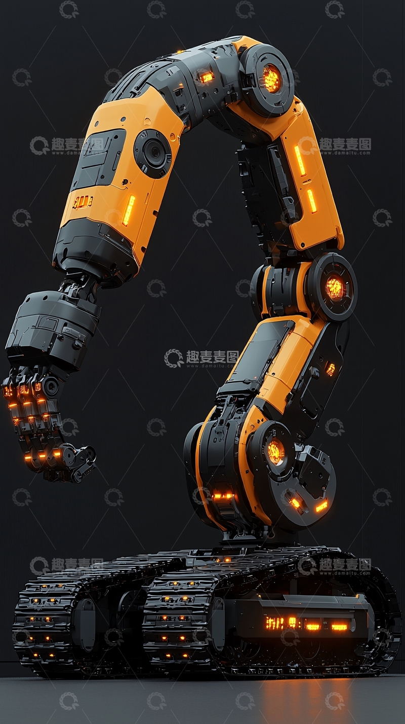 高清大图下载【趣麦麦图】未来机械臂