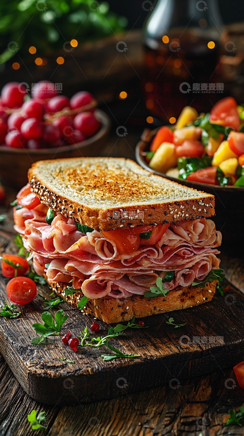 高清大图下载【趣麦麦图】三明治