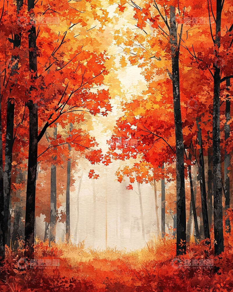 高清大图下载【趣麦麦图】秋季森林