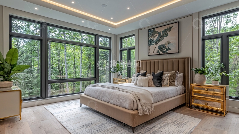 高清大图下载【趣麦麦图】现代简约卧室设计44