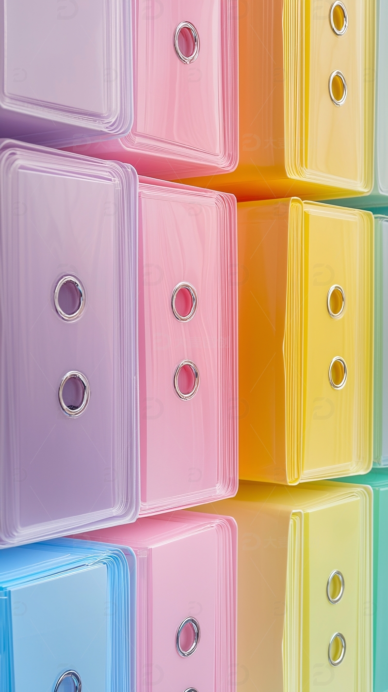 高清大图下载【趣麦麦图】彩色收纳盒