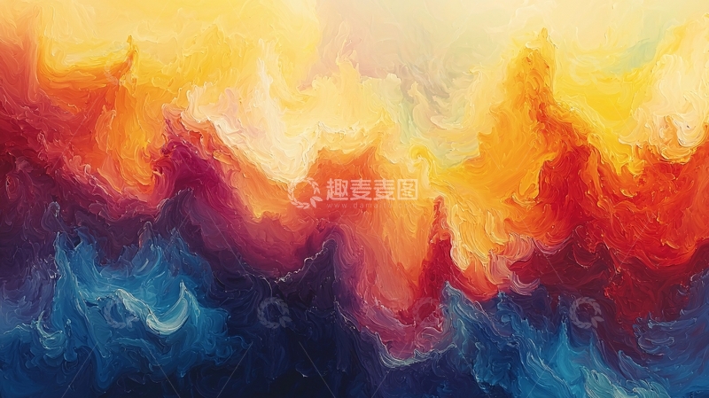 高清大图下载【趣麦麦图】抽象油画