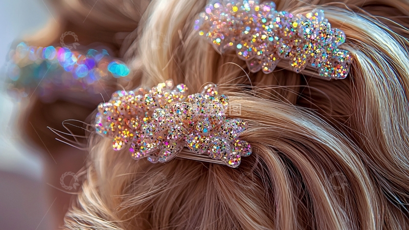 高清大图下载【趣麦麦图】水晶发夹