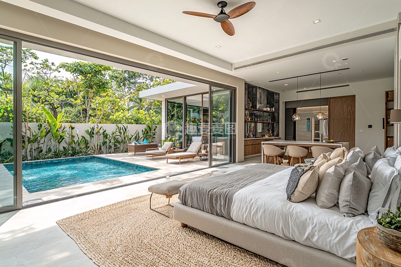 高清大图下载【趣麦麦图】现代简约别墅卧室