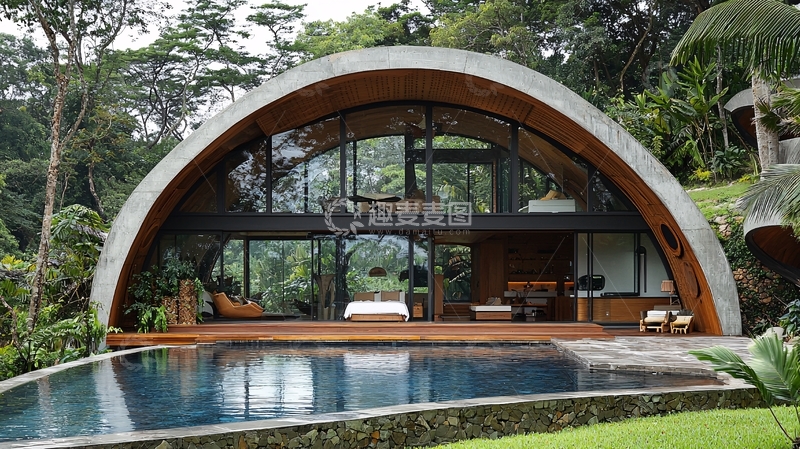 高清大图下载【趣麦麦图】弧形建筑