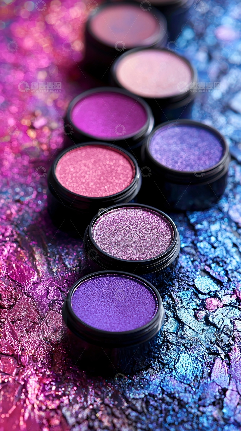 高清大图下载【趣麦麦图】彩色眼影盘