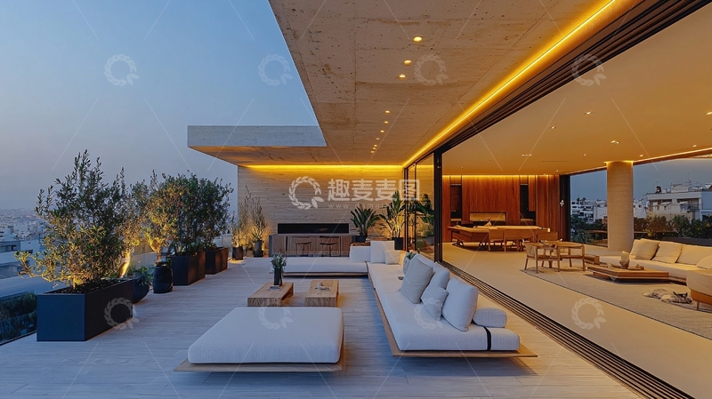 高清大图下载【趣麦麦图】现代简约户外阳台设计
