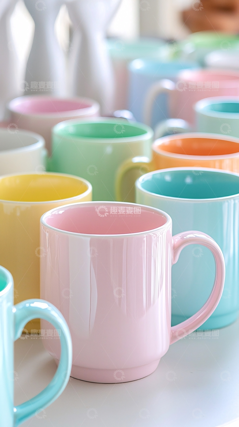高清大图下载【趣麦麦图】彩色马克杯