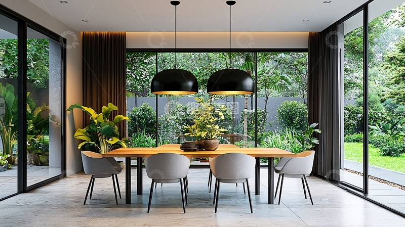 高清大图下载【趣麦麦图】现代简约餐厅设计