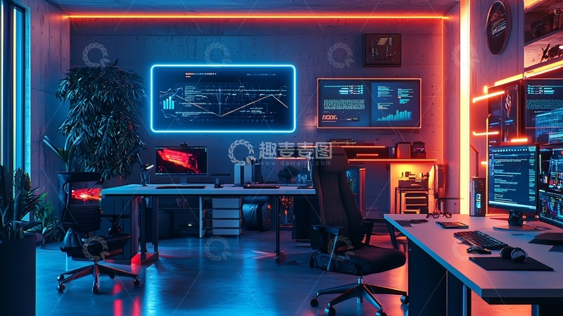 高清大图下载【趣麦麦图】炫酷电竞游戏工作室