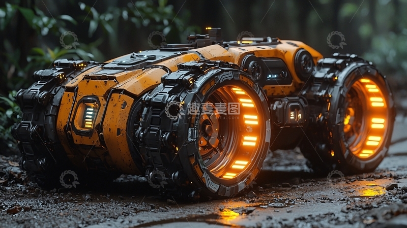 高清大图下载【趣麦麦图】未来科幻越野车